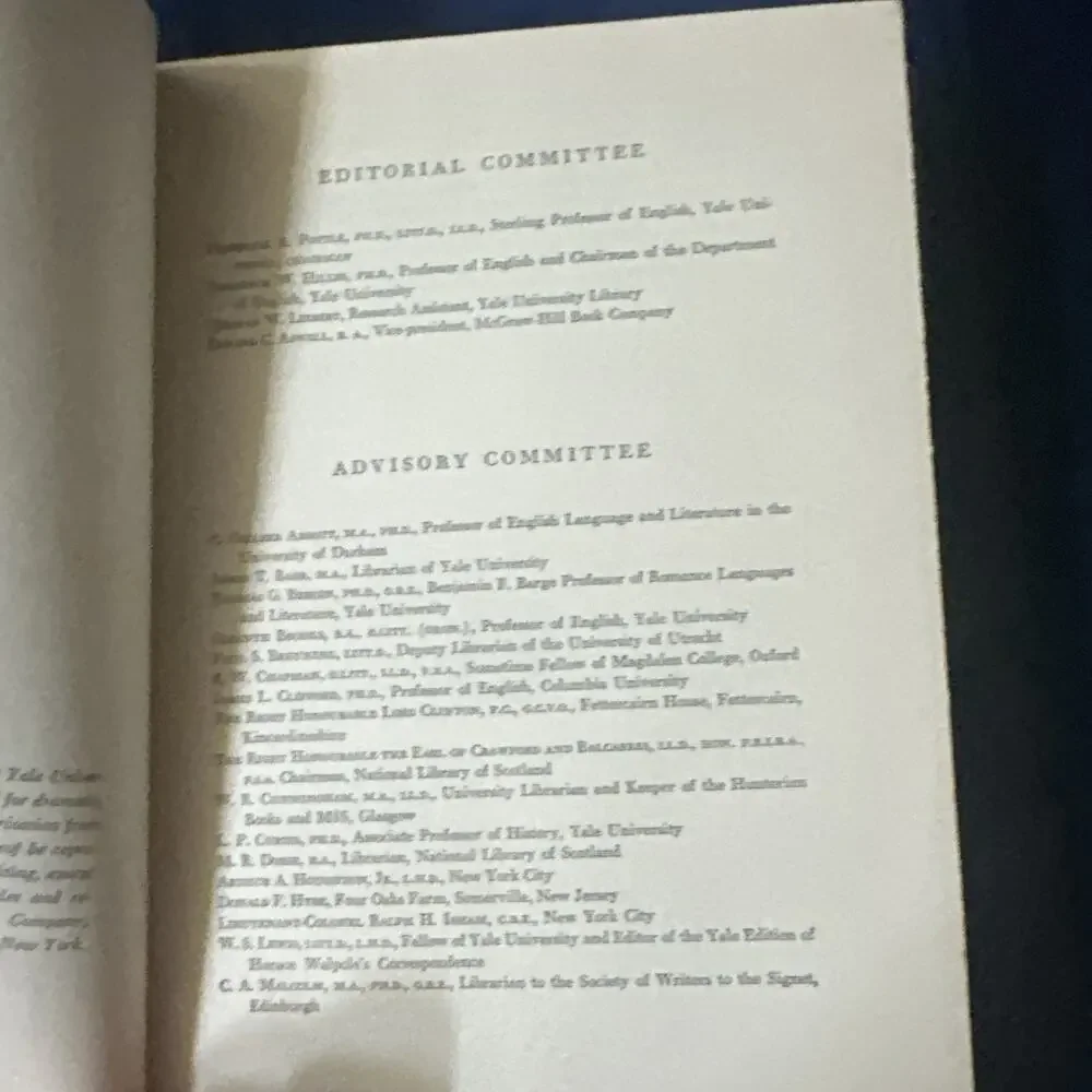 Boswells‎ LONDON JOURNAL 1762-1763 Hardcover 1950 Rare 1st Edition